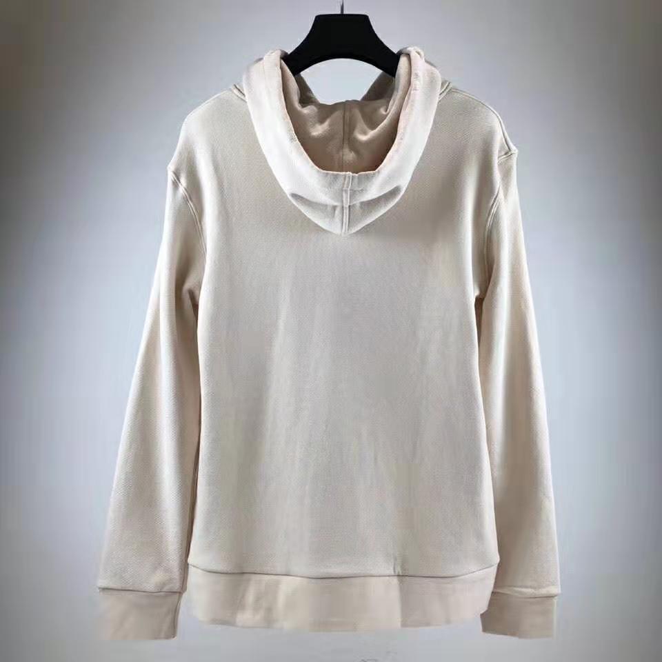 G*u*i men oversize sweatshirt with G*u*i logo in 100% cotton-white