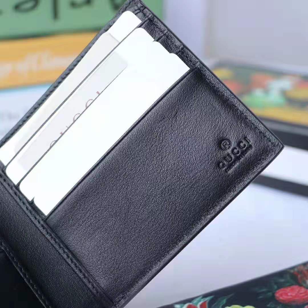 G*u*i gg men web gg supreme web wallet in black/grey gg supreme canvas
