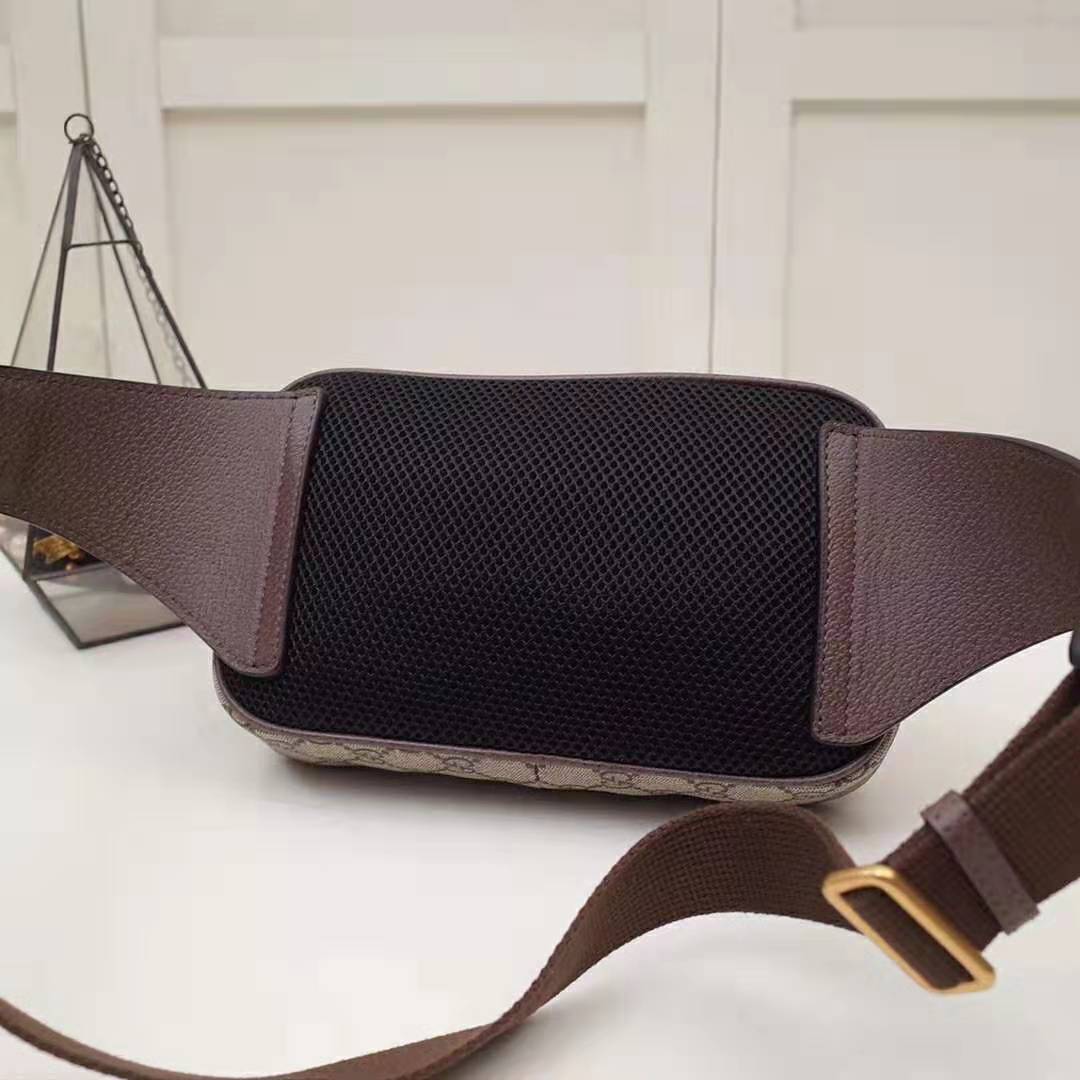 G*u*i gg unisex ophidia gg belt bag in beige/ebony soft gg supreme canvas