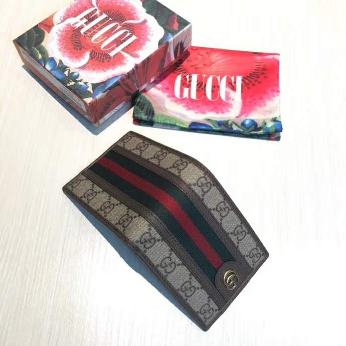 G*u*i gg unisex ophidia gg wallet beige/ebony gg supreme canvas