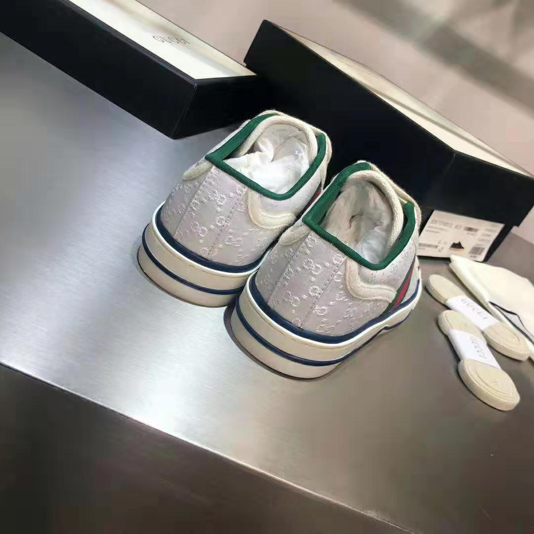 G*u*i gg unisex G*u*i tennis 1977 sneaker white mini gg jacquard fabric