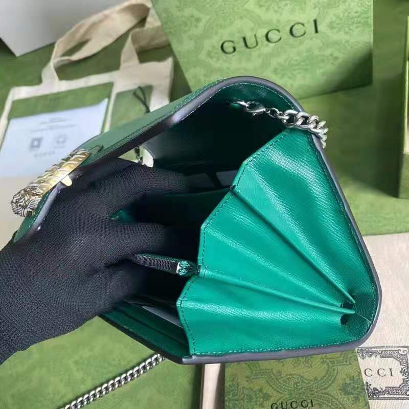 G*u*i gg women dionysus small shoulder bag bright green leather