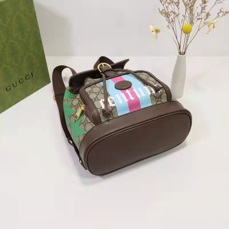G*u*i unisex backpack with interlocking g beige centum stars g gg supreme canvas