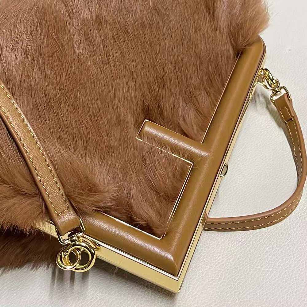 Fendi Women First Small Brown Mink Bag