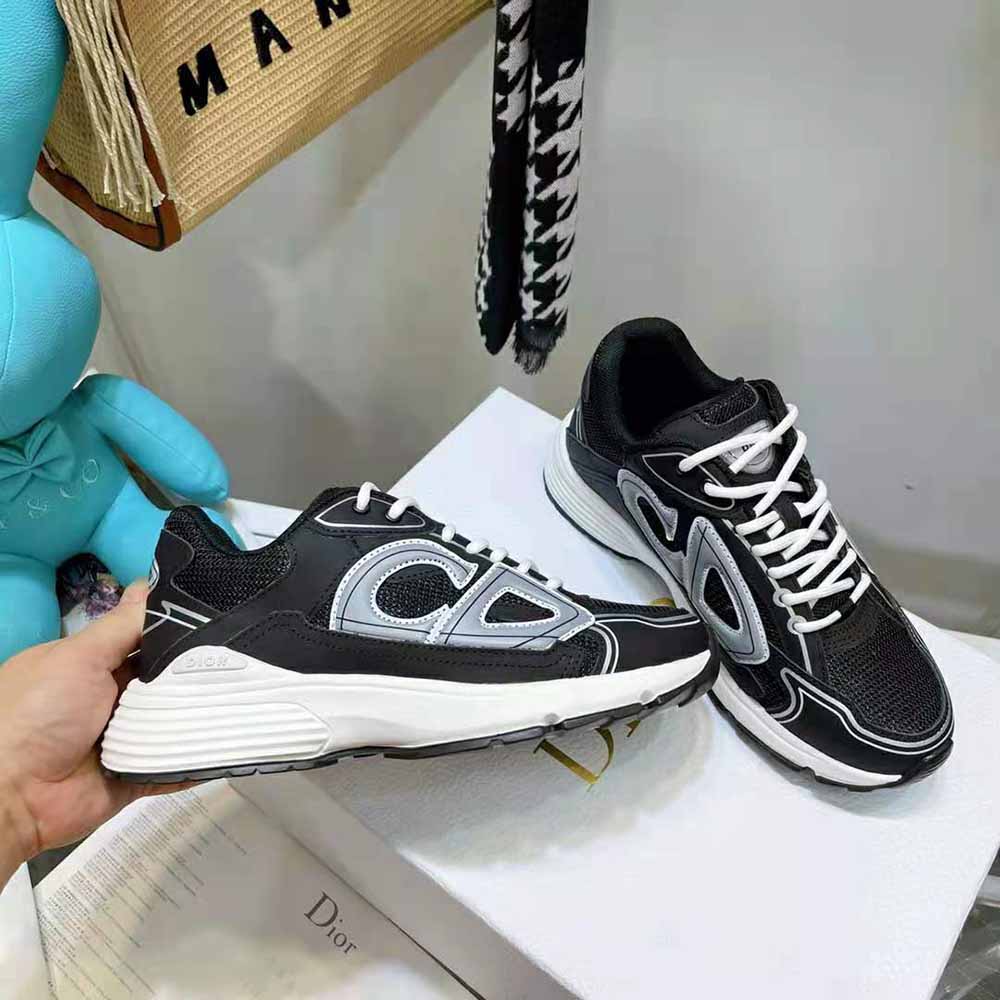 Dior Men B30 Sneaker Black Mesh and Technical Fabric
