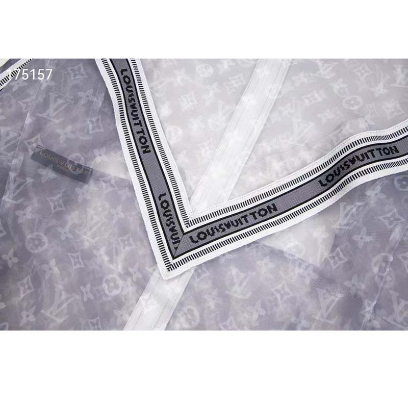 Louis Vuitton LV Women Organza Track Top Polyester Translucent Regular Fit