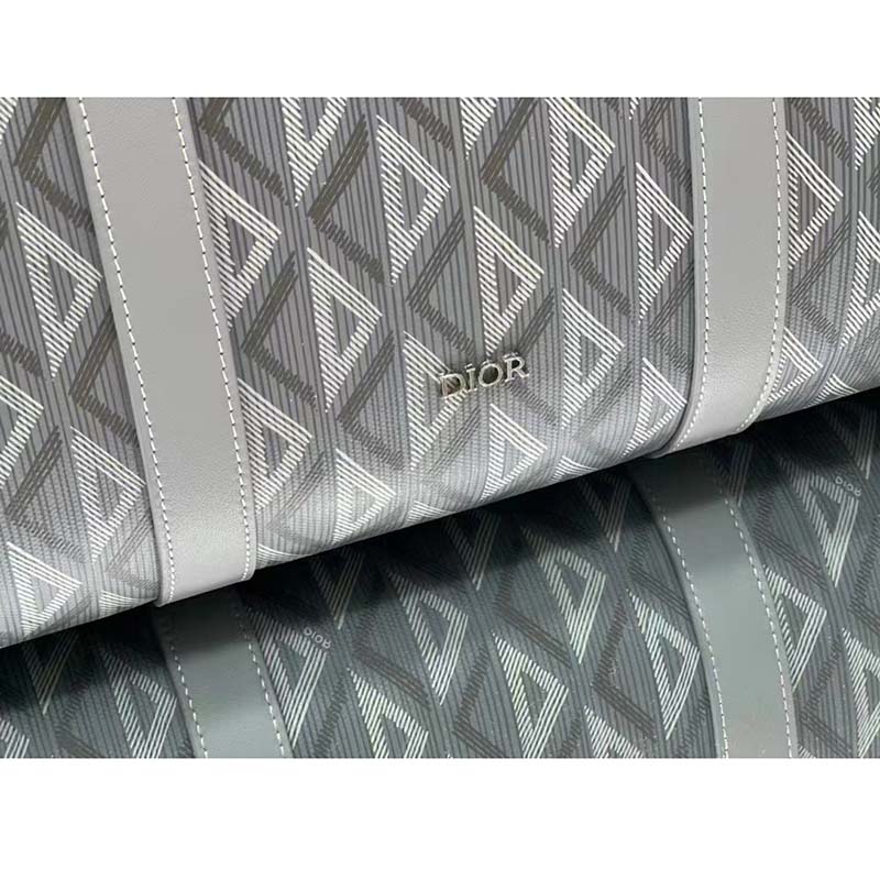 dior unisex cd lingot 50 duffle bag gray cd Di*m*nd canvas