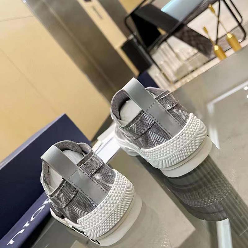 dior unisex b23 low top sneaker gray cd Di*m*nd canvas