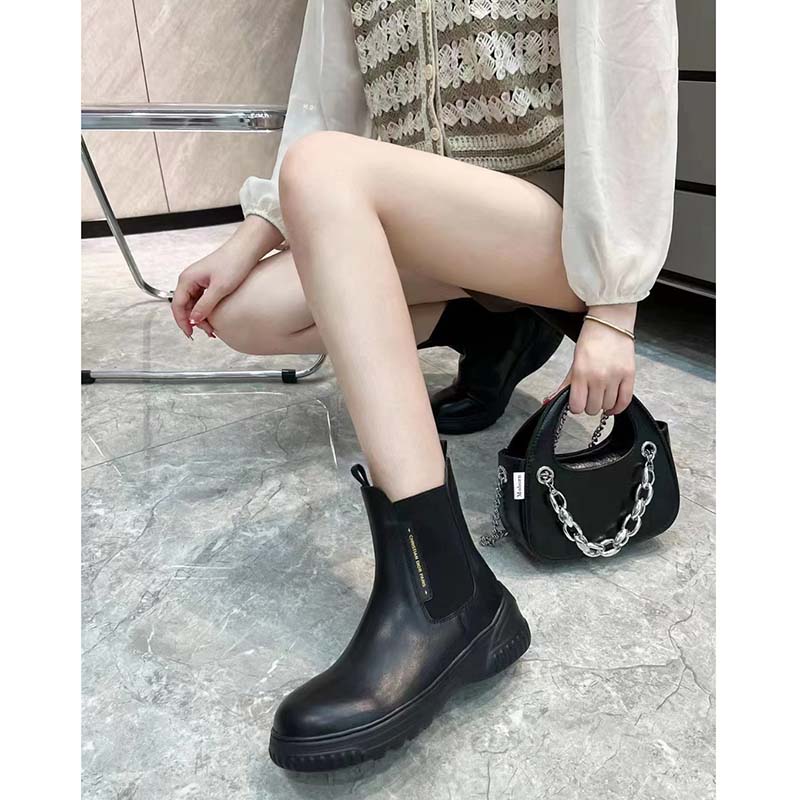 Dior Women CD D-Racer Ankle Boot Black Calfskin Front Rear Tabs