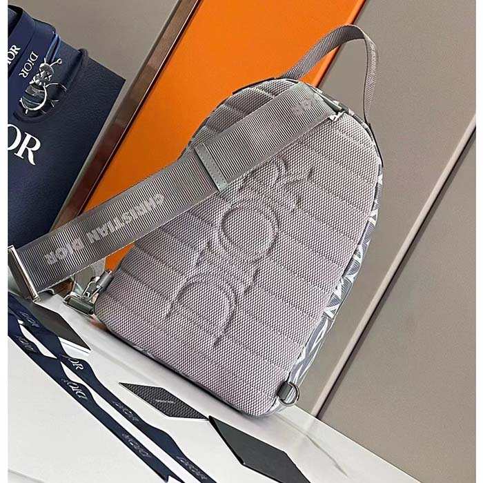 dior unisex cd mini rider sling bag dior gray cd Di*m*nd canvas