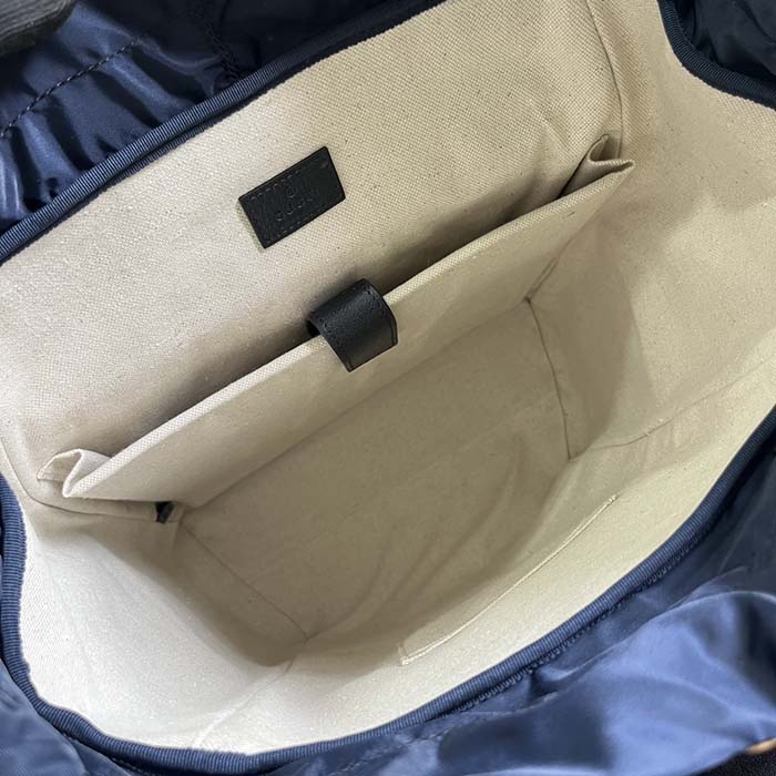 G*u*i unisex ophidia gg medium backpack blue black gg supreme canvas double g