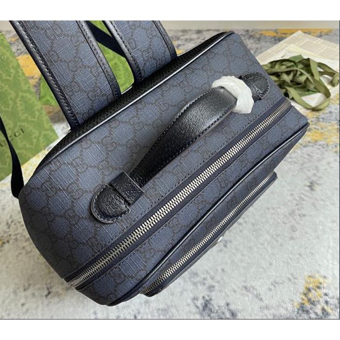 G*u*i unisex ophidia gg medium backpack navy blue black gg supreme canvas double g