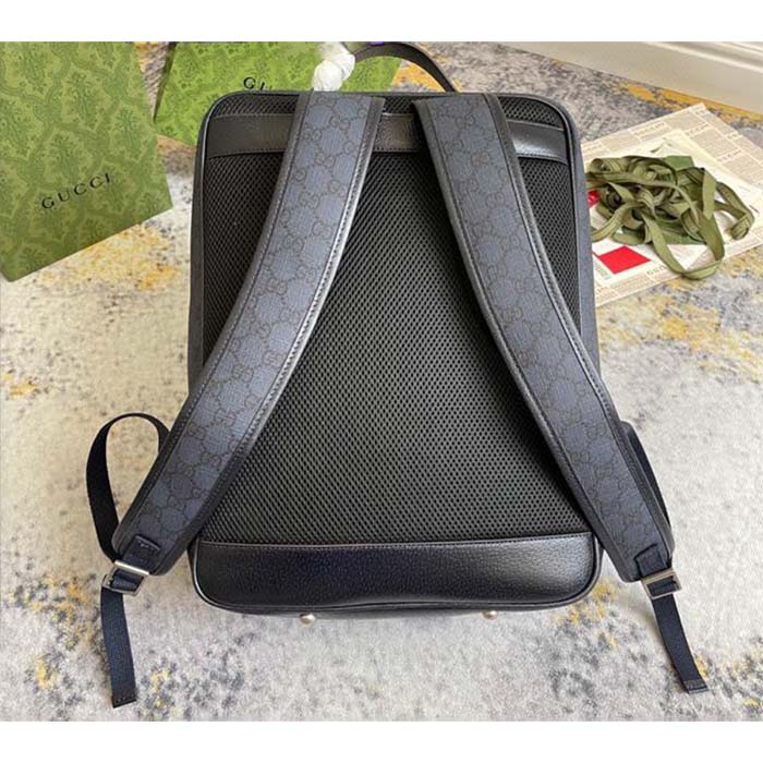 G*u*i unisex ophidia gg medium backpack navy blue black gg supreme canvas double g