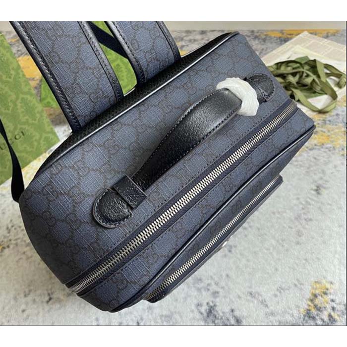 G*u*i unisex ophidia gg medium backpack navy blue black gg supreme canvas double g