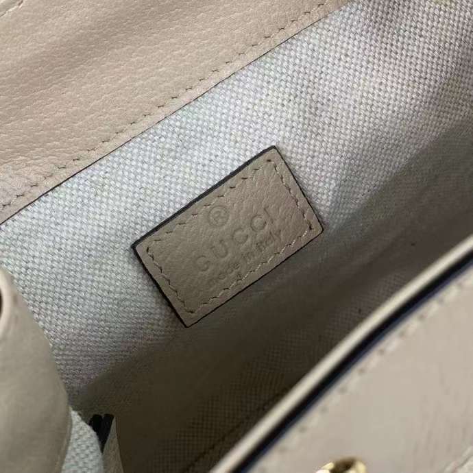 G*u*i unisex ophidia mini backpack beige white gg supreme canvas double g