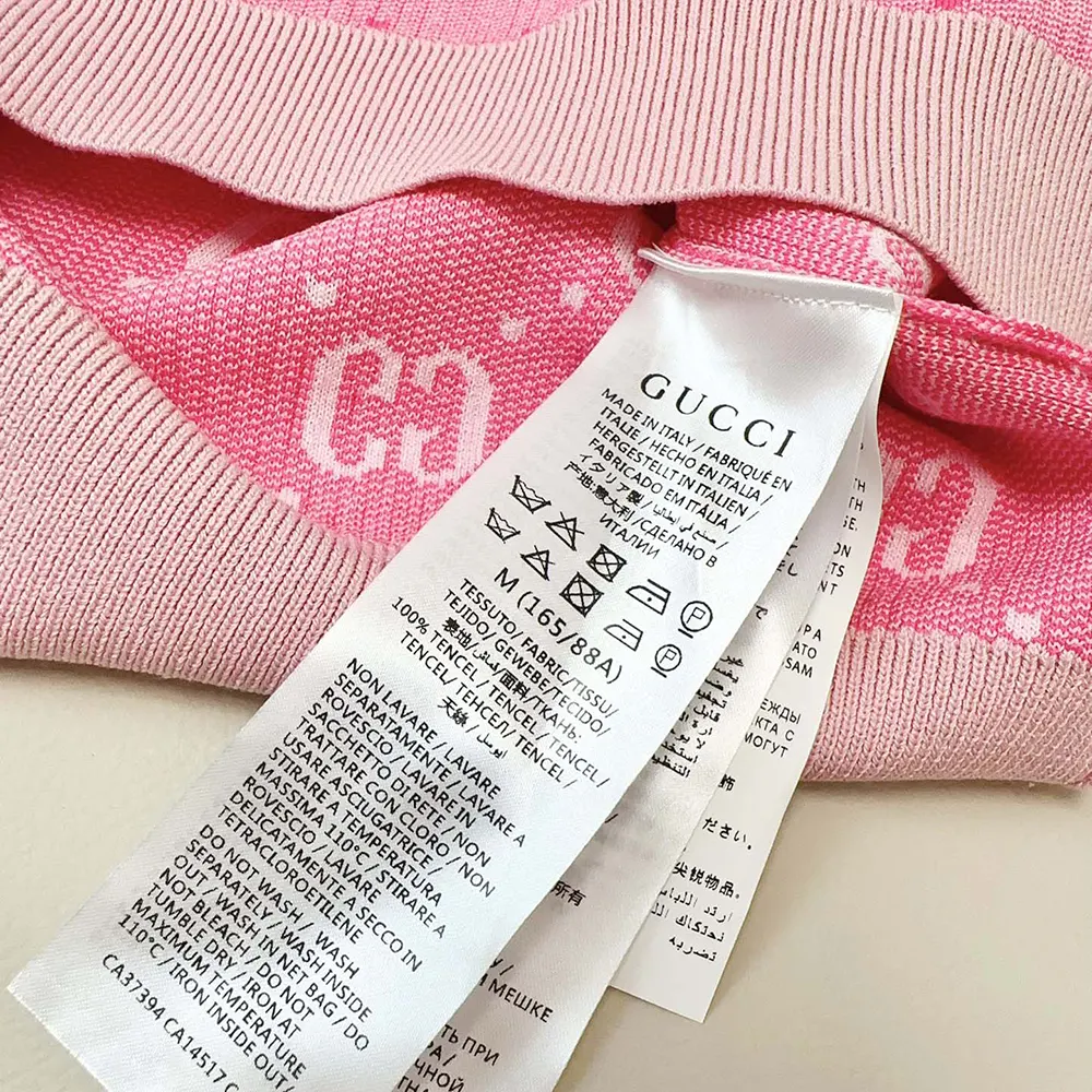 G*u*i women gg wool jacquard polo-pink 773631xkdk55152