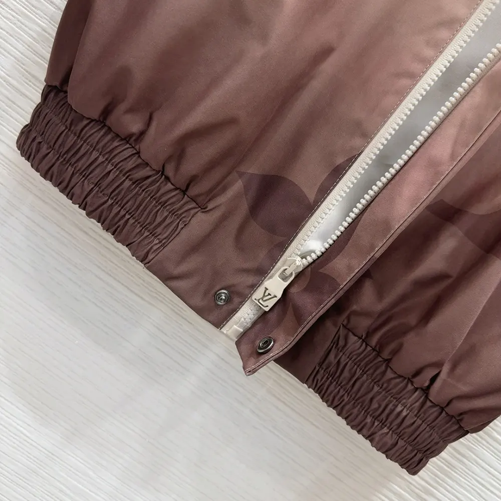 Louis Vuitton Men Monogram Printed Light Nylon Windbreaker 1AFYAQ