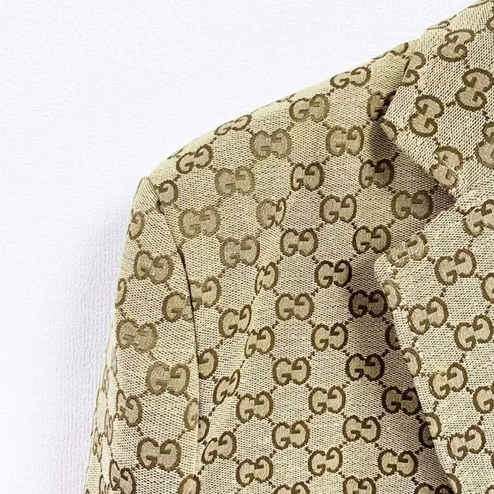 G*u*i men wool jacket with gg shadow-beige