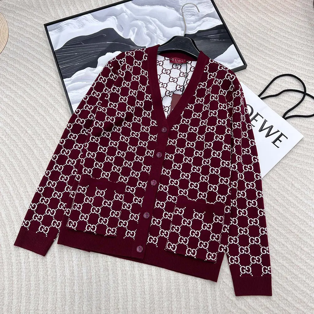 G*u*i men reversible gg wool jacquard cardigan 798157xkd8t6419