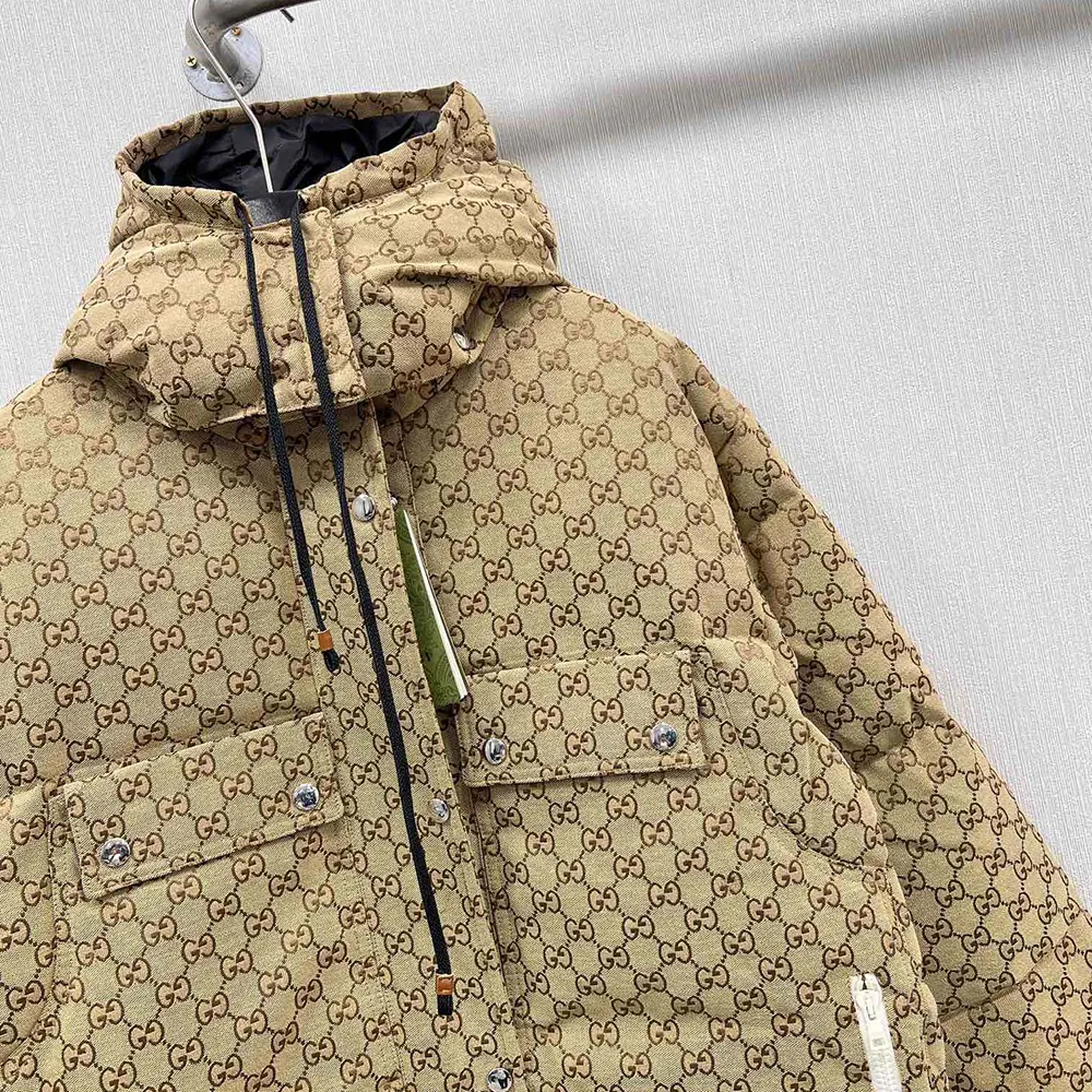 G*u*i men gg cotton canvas puffer jacket 717558z9aar2184
