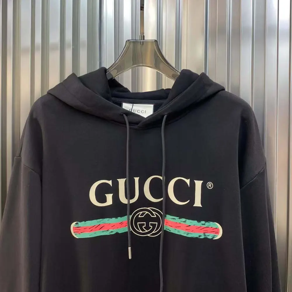 G*u*i men gg cotton jersey sweatshirt G*u*i print-black