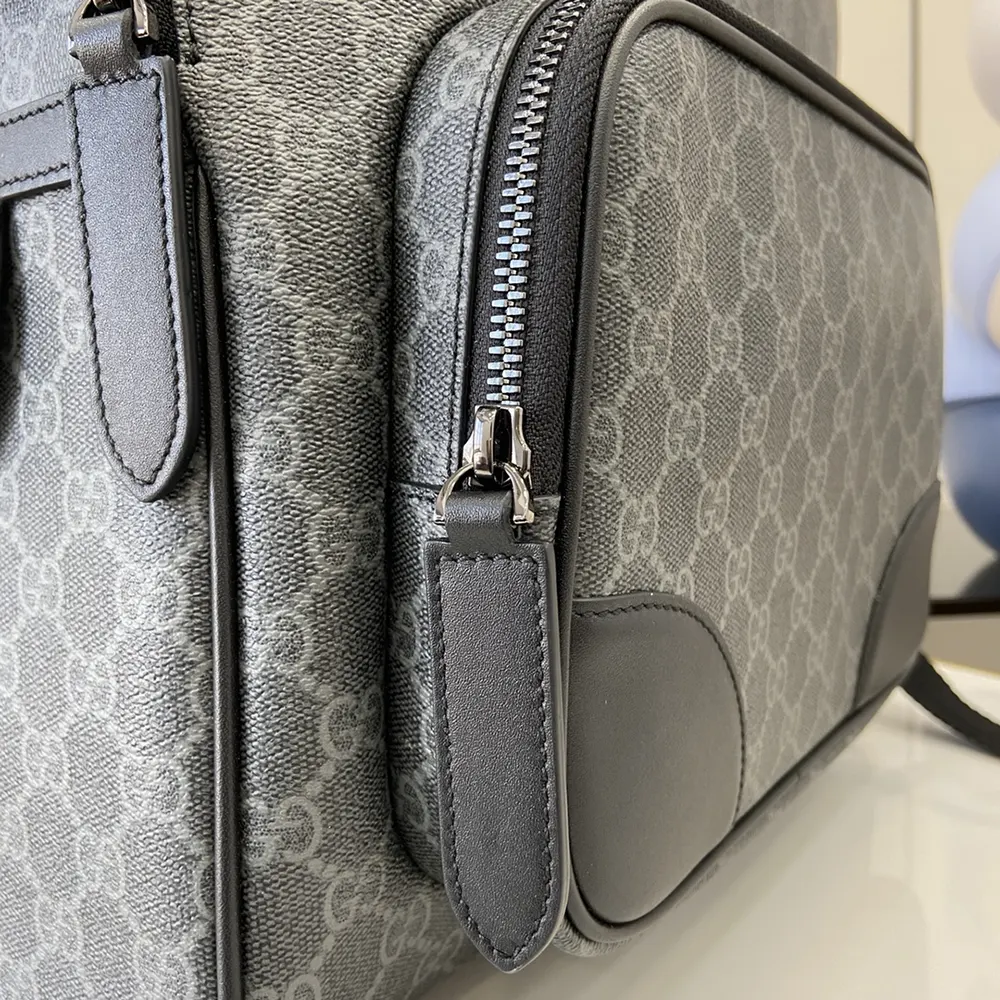 G*u*i unisex gg emblem medium backpack-gray 821159faed41000