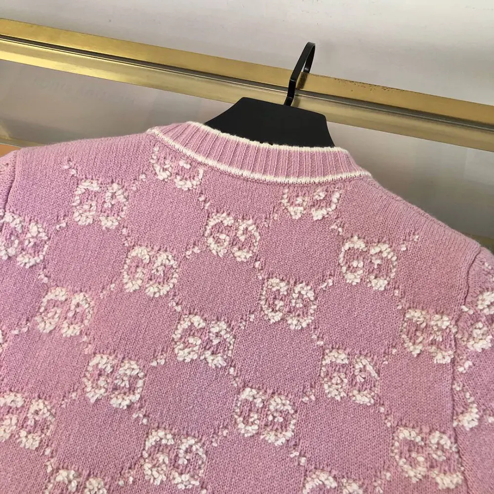 G*u*i women gg wool boucle jacquard top 770059xkcna6011