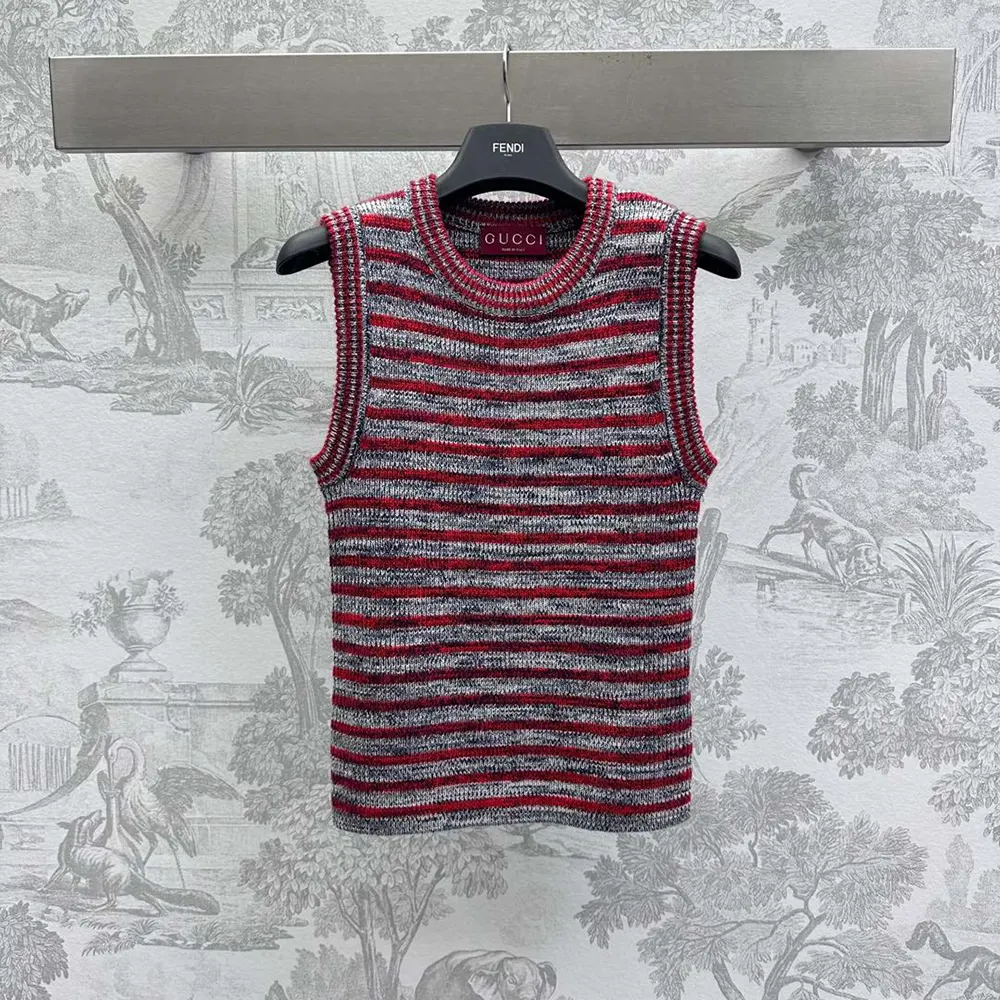 G*u*i women wool cotton crewneck top 813830xkei19971
